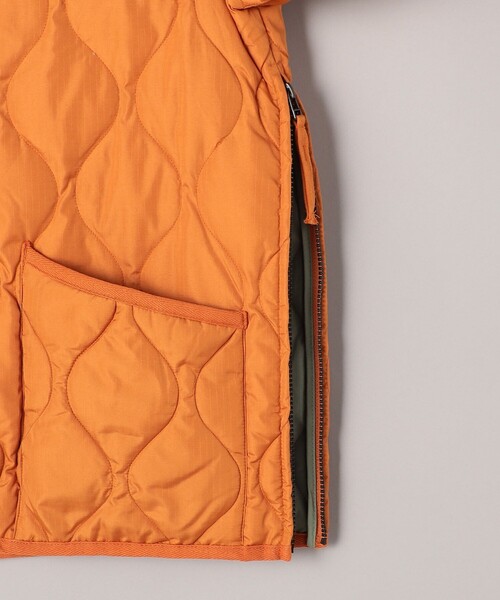 TAION(タイオン)の「TAION/タイオン MILITARY WZIP JACKET/ミリタリーダブルジップ キルティングダウンジャケット(TAION-101ZML-1)(ダウンジャケット/コート・レディース・オリーブ/ブラック/オレンジ/グリーン・MEDIUM/LARGE/X-LARGE)」の11枚目の写真