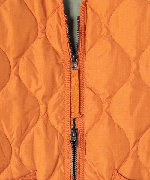 TAION(タイオン)の「TAION/タイオン MILITARY WZIP JACKET/ミリタリーダブルジップ キルティングダウンジャケット(TAION-101ZML-1)(ダウンジャケット/コート・レディース・オリーブ/ブラック/オレンジ/グリーン・MEDIUM/LARGE/X-LARGE)」の12枚目の写真