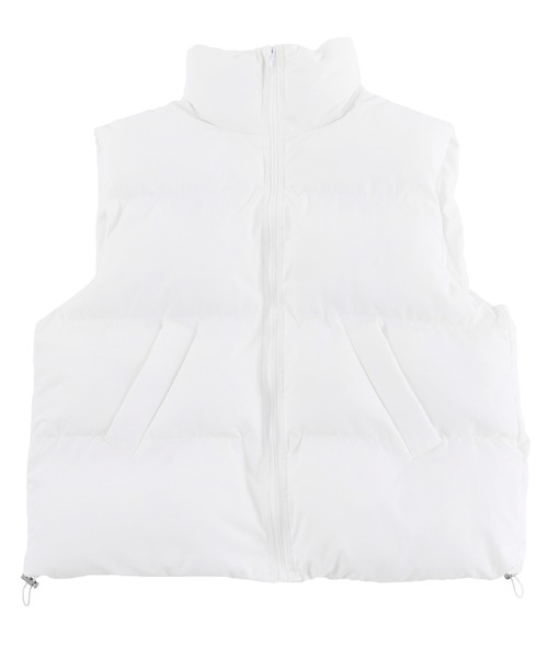 Figments（フィグメンツ）の「エコダウンベスト（ダウンベスト・レディース・カーキ/ブラック/ホワイト・FREE）」の14枚目の写真