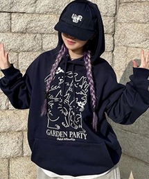 ODD STUDIO（オッドスタジオ）の「ODD STUDIO(オッドスタジオ)/Garden Party Drawing Over-fit Hoodie/ガーデンパーティードローイングオーバーフィットパーカー（パーカー）」