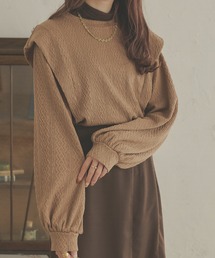 パフスリーブケーブルカットソー／WEB/EC限定商品
