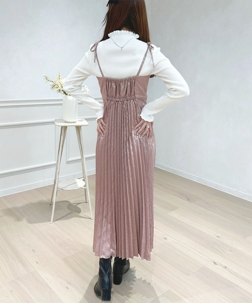 ジャガードプリーツキャミワンピース【ZOZOTOWN限定アイテム