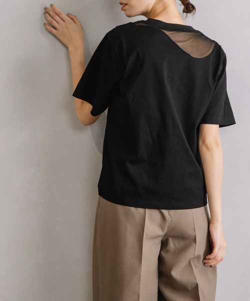 MARECHAL TERRE（マルシャルテル）の「チュール切替えトップス（Tシャツ/カットソー・レディース・グレー/ブルー/ブラック/オフホワイト・MEDIUM）」の14枚目の写真