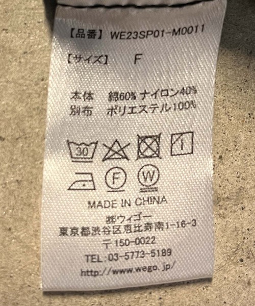 WEGO（ウィゴー）の「WEGO/【一部店限定】ユーティリティーワイドパンツ（カーゴパンツ・メンズ・ブラック・FREE）」の2枚目の写真