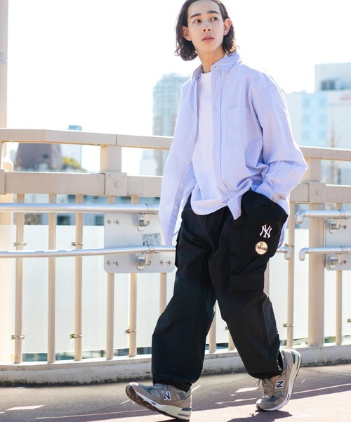 WEGO（ウィゴー）の「WEGO/【一部店限定】ユーティリティーワイドパンツ（カーゴパンツ・メンズ・ブラック・FREE）」の7枚目の写真