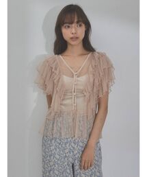 merry jenny | フェザーフリルチュールブラウス(シャツ/ブラウス)