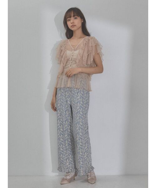 MM6 フリルチュールブラウス チュールフリルブラウス | outlet | axes femme online shop