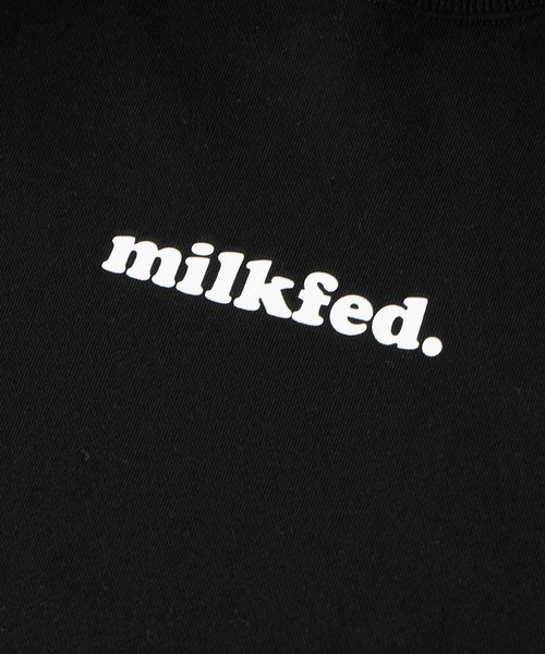 MILKFED.(ミルクフェド)の「COOPER LOGO SWEAT TOP(スウェット・レディース・ライトグリーン/オフホワイト/ブラック・ONE SIZE)」の7枚目の写真
