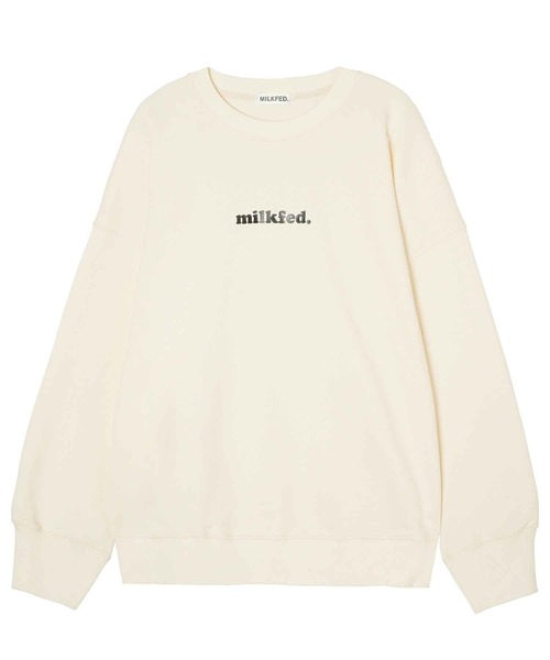MILKFED.(ミルクフェド)の「COOPER LOGO SWEAT TOP(スウェット・レディース・ライトグリーン/オフホワイト/ブラック・ONE SIZE)」の11枚目の写真