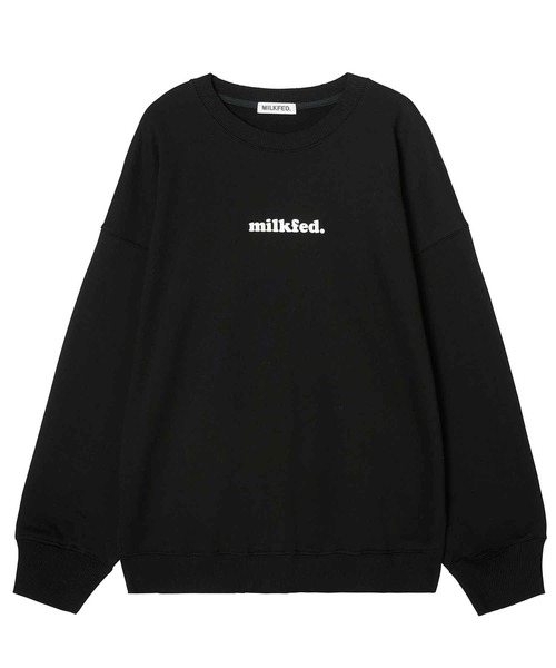 MILKFED.(ミルクフェド)の「COOPER LOGO SWEAT TOP(スウェット・レディース・ライトグリーン/オフホワイト/ブラック・ONE SIZE)」の12枚目の写真