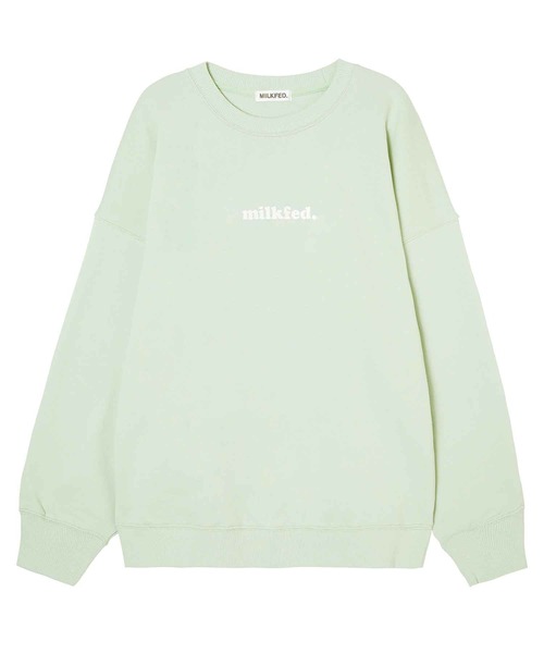 MILKFED.(ミルクフェド)の「COOPER LOGO SWEAT TOP(スウェット・レディース・ライトグリーン/オフホワイト/ブラック・ONE SIZE)」の13枚目の写真