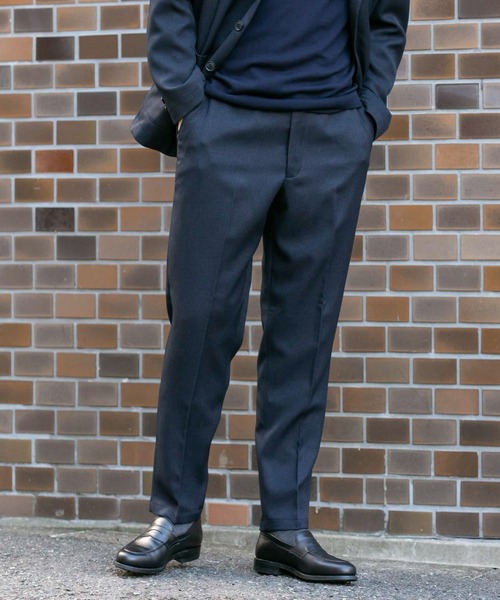 URBAN RESEARCH DOORS(アーバンリサーチドアーズ)の「LIFE STYLE TAILOR ウールライクコンフォータブルパンツ(スーツパンツ・メンズ・ネイビー/ブラウン・SMALL/MEDIUM/LARGE/X-LARGE)」の4枚目の写真
