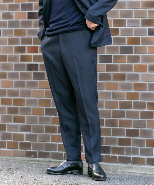 URBAN RESEARCH DOORS(アーバンリサーチドアーズ)の「LIFE STYLE TAILOR ウールライクコンフォータブルパンツ(スーツパンツ・メンズ・ネイビー/ブラウン・SMALL/MEDIUM/LARGE/X-LARGE)」の6枚目の写真