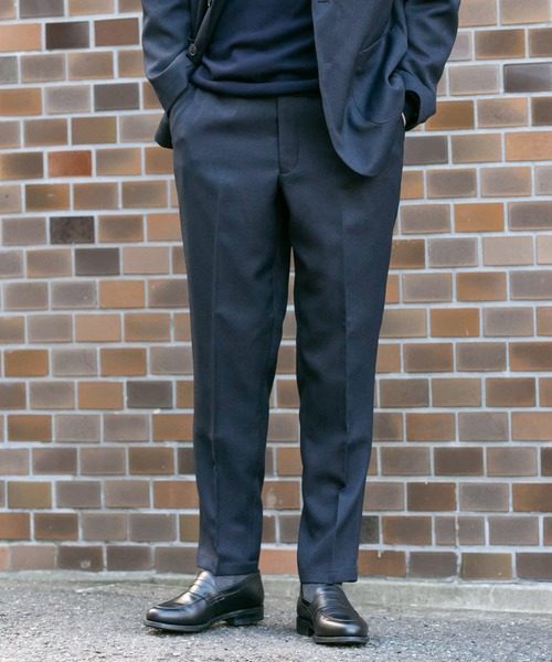 URBAN RESEARCH DOORS(アーバンリサーチドアーズ)の「LIFE STYLE TAILOR ウールライクコンフォータブルパンツ(スーツパンツ・メンズ・ネイビー/ブラウン・SMALL/MEDIUM/LARGE/X-LARGE)」の7枚目の写真