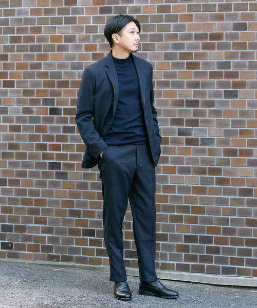 URBAN RESEARCH DOORS(アーバンリサーチドアーズ)の「LIFE STYLE TAILOR ウールライクコンフォータブルパンツ(スーツパンツ・メンズ・ネイビー/ブラウン・SMALL/MEDIUM/LARGE/X-LARGE)」の8枚目の写真