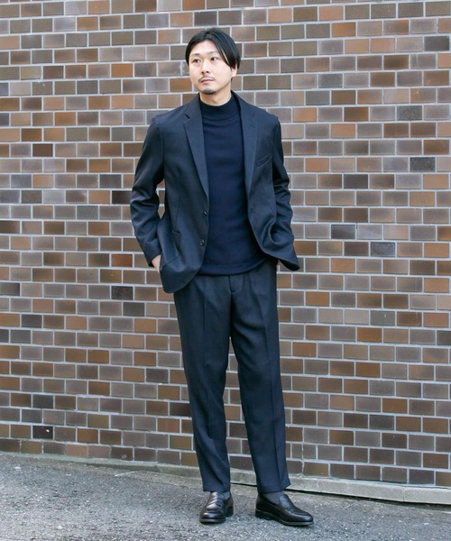 URBAN RESEARCH DOORS(アーバンリサーチドアーズ)の「LIFE STYLE TAILOR ウールライクコンフォータブルパンツ(スーツパンツ・メンズ・ネイビー/ブラウン・SMALL/MEDIUM/LARGE/X-LARGE)」の5枚目の写真