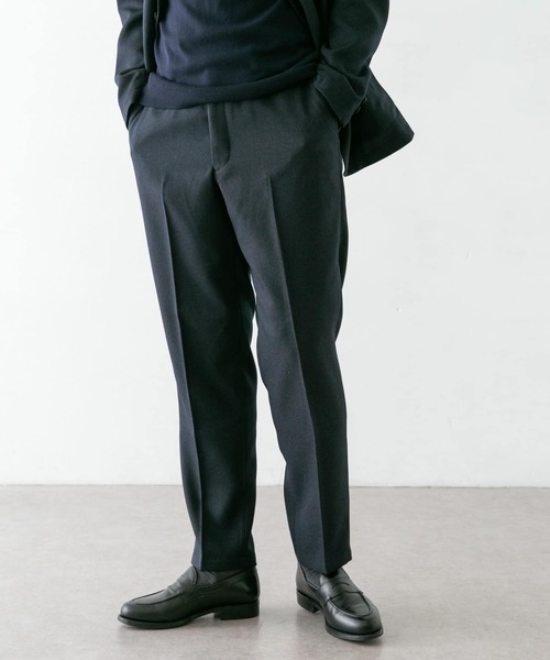 URBAN RESEARCH DOORS(アーバンリサーチドアーズ)の「LIFE STYLE TAILOR ウールライクコンフォータブルパンツ(スーツパンツ・メンズ・ネイビー/ブラウン・SMALL/MEDIUM/LARGE/X-LARGE)」の10枚目の写真