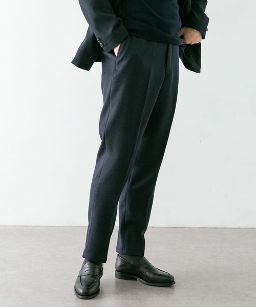 URBAN RESEARCH DOORS(アーバンリサーチドアーズ)の「LIFE STYLE TAILOR ウールライクコンフォータブルパンツ(スーツパンツ・メンズ・ネイビー/ブラウン・SMALL/MEDIUM/LARGE/X-LARGE)」の12枚目の写真