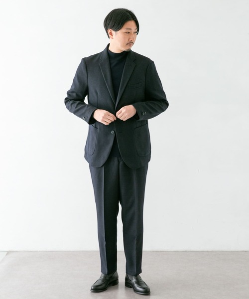URBAN RESEARCH DOORS(アーバンリサーチドアーズ)の「LIFE STYLE TAILOR ウールライクコンフォータブルパンツ(スーツパンツ・メンズ・ネイビー/ブラウン・SMALL/MEDIUM/LARGE/X-LARGE)」の14枚目の写真