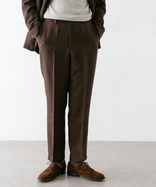 URBAN RESEARCH DOORS(アーバンリサーチドアーズ)の「LIFE STYLE TAILOR ウールライクコンフォータブルパンツ(スーツパンツ・メンズ・ネイビー/ブラウン・SMALL/MEDIUM/LARGE/X-LARGE)」の18枚目の写真