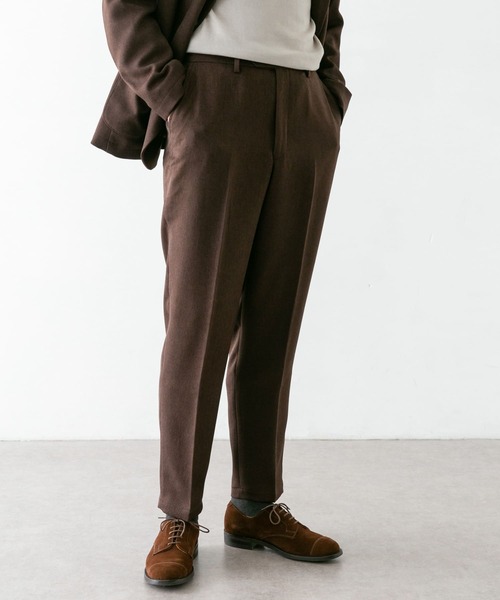 URBAN RESEARCH DOORS(アーバンリサーチドアーズ)の「LIFE STYLE TAILOR ウールライクコンフォータブルパンツ(スーツパンツ・メンズ・ネイビー/ブラウン・SMALL/MEDIUM/LARGE/X-LARGE)」の19枚目の写真