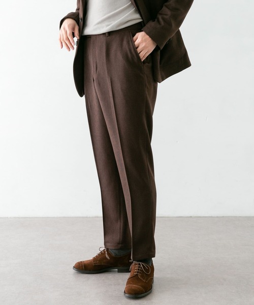 URBAN RESEARCH DOORS(アーバンリサーチドアーズ)の「LIFE STYLE TAILOR ウールライクコンフォータブルパンツ(スーツパンツ・メンズ・ネイビー/ブラウン・SMALL/MEDIUM/LARGE/X-LARGE)」の20枚目の写真