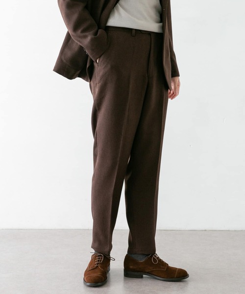 URBAN RESEARCH DOORS(アーバンリサーチドアーズ)の「LIFE STYLE TAILOR ウールライクコンフォータブルパンツ(スーツパンツ・メンズ・ネイビー/ブラウン・SMALL/MEDIUM/LARGE/X-LARGE)」の22枚目の写真