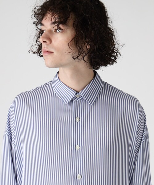 tk.TAKEO KIKUCHI（ティーケータケオキクチ）の「◆なめらかストライプシャツ（シャツ/ブラウス・メンズ・ブルー系7/ネイビー系2/ブルー系2・01/02/03）」の8枚目の写真