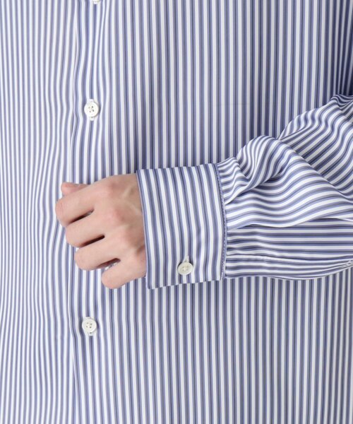 tk.TAKEO KIKUCHI（ティーケータケオキクチ）の「◆なめらかストライプシャツ（シャツ/ブラウス・メンズ・ブルー系7/ネイビー系2/ブルー系2・01/02/03）」の9枚目の写真