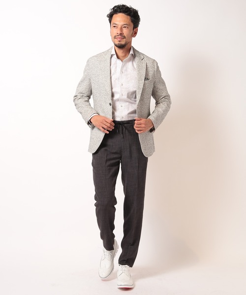 MEN'S BIGI（メンズビギ）の「フラワーJQシャンブレーシャツ（シャツ/ブラウス・メンズ・ピンク/グレー/ブルー・01/02/03/04）」の6枚目の写真