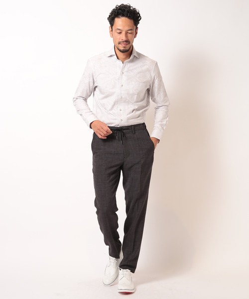 MEN'S BIGI（メンズビギ）の「フラワーJQシャンブレーシャツ（シャツ/ブラウス・メンズ・ピンク/グレー/ブルー・01/02/03/04）」の7枚目の写真