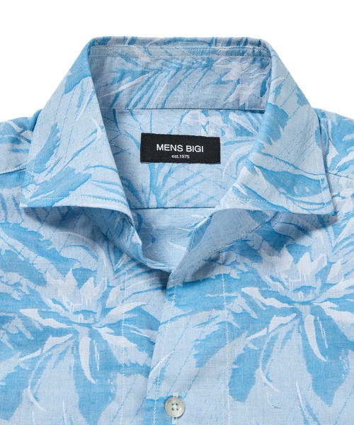 MEN'S BIGI（メンズビギ）の「フラワーJQシャンブレーシャツ（シャツ/ブラウス・メンズ・ピンク/グレー/ブルー・01/02/03/04）」の14枚目の写真