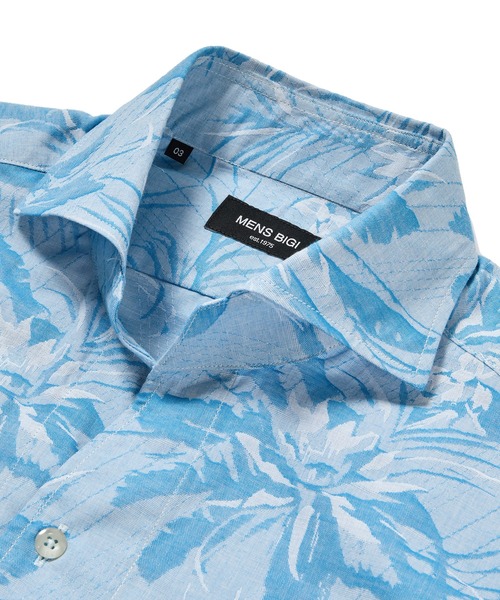 MEN'S BIGI（メンズビギ）の「フラワーJQシャンブレーシャツ（シャツ/ブラウス・メンズ・ピンク/グレー/ブルー・01/02/03/04）」の15枚目の写真