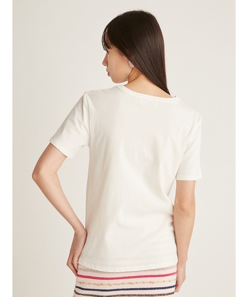 SNIDEL（スナイデル）の「ORGANICSコンパクトロゴTシャツ（T