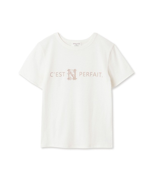 SNIDEL（スナイデル）の「ORGANICSコンパクトロゴTシャツ（T