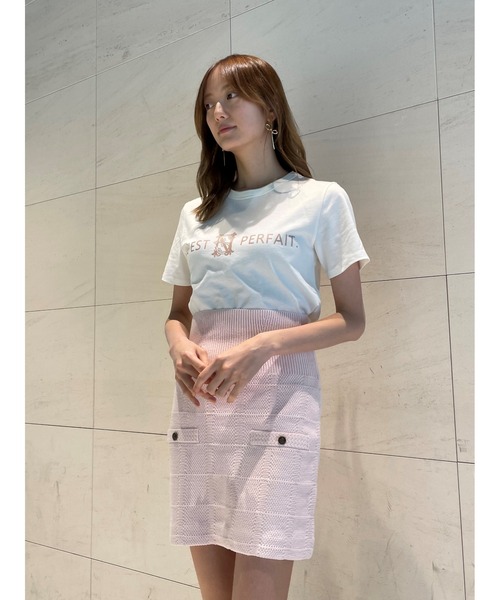 SNIDEL（スナイデル）の「ORGANICSコンパクトロゴTシャツ（Tシャツ