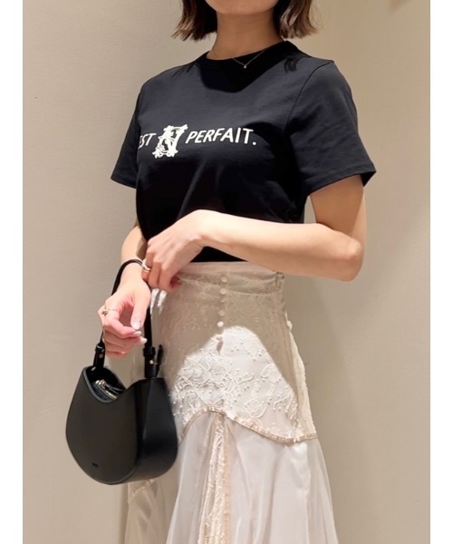 SNIDEL（スナイデル）の「ORGANICSコンパクトロゴTシャツ（Tシャツ