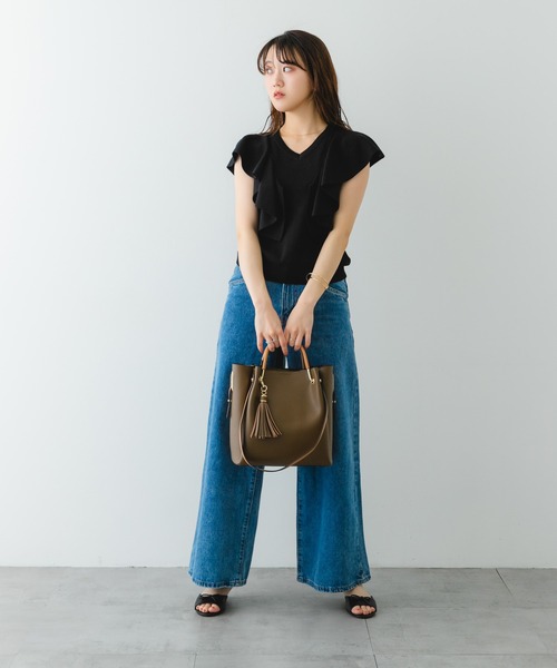 【snsu】ハンドバッグ RODE SKO ハンドバッグ スターチャームフリルミニトートバッグ