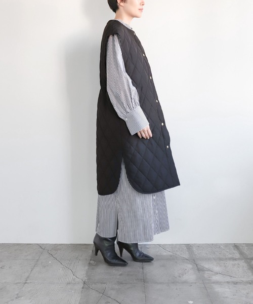 LEPSIM（レプシィム）の「【FOR I SERIES】フトベルトストライプワンピース　182227（シャツワンピース・レディース・ブルー/グリーン/グレー・FREE）」の14枚目の写真