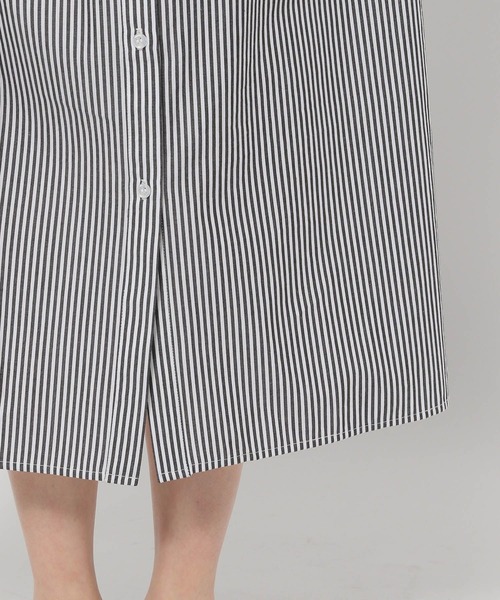 LEPSIM（レプシィム）の「【FOR I SERIES】フトベルトストライプワンピース　182227（シャツワンピース・レディース・ブルー/グリーン/グレー・FREE）」の20枚目の写真