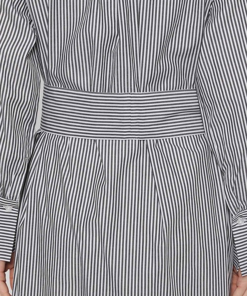 LEPSIM（レプシィム）の「【FOR I SERIES】フトベルトストライプワンピース　182227（シャツワンピース・レディース・ブルー/グリーン/グレー・FREE）」の6枚目の写真