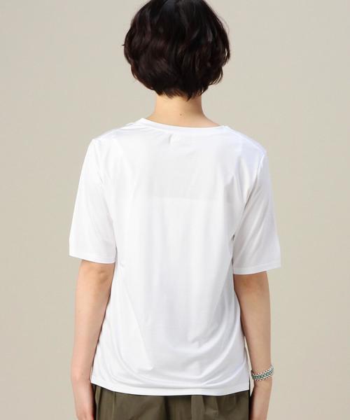 BEAUTY&YOUTH UNITED ARROWS（ビューティーアンドユースユナイテッドアローズ）の「BYBC ルーズポケットVネック Tシャツ◆（Tシャツ/カットソー・レディース・ホワイト/ブラック/ライトグレー/イエロー・フリー）」の16枚目の写真