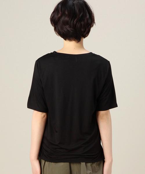 BEAUTY&YOUTH UNITED ARROWS（ビューティーアンドユースユナイテッドアローズ）の「BYBC ルーズポケットVネック Tシャツ◆（Tシャツ/カットソー・レディース・ホワイト/ブラック/ライトグレー/イエロー・フリー）」の14枚目の写真