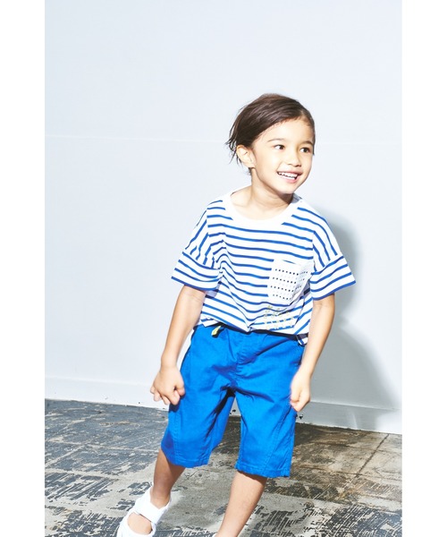 maarook（マルーク）の「速乾ツイルストレッチ・デニムショートパンツ（デニムパンツ・キッズ・ブルー/ネイビー/ブラック/パープル・100cm/120cm/130cm/90cm/110cm）」の8枚目の写真