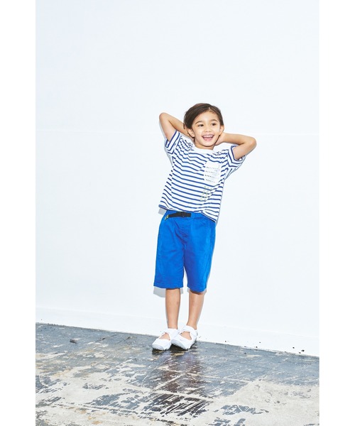 maarook（マルーク）の「速乾ツイルストレッチ・デニムショートパンツ（デニムパンツ・キッズ・ブルー/ネイビー/ブラック/パープル・100cm/120cm/130cm/90cm/110cm）」の9枚目の写真