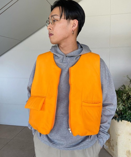 PaDD（パッド）の「PaDD / クロップドベスト（ベスト・メンズ・アイボリー/ブラック/オレンジ・MEDIUM/LARGE）」の7枚目の写真