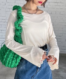 PAGEBOY | ボートネックテレコプルオーバー(Tシャツ/カットソー)