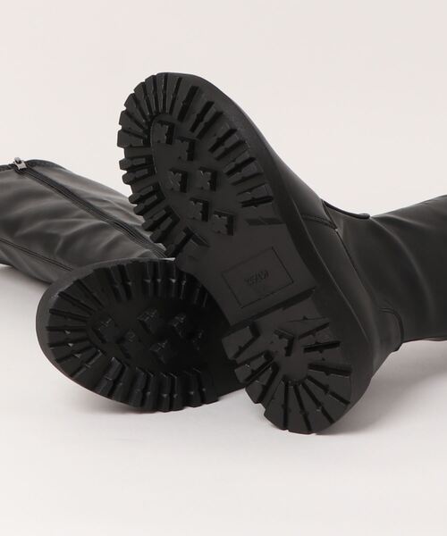 clear(クリア)の「タンクソールロングブーツ(ブーツ・レディース・ブラック・L/M)」の3枚目の写真