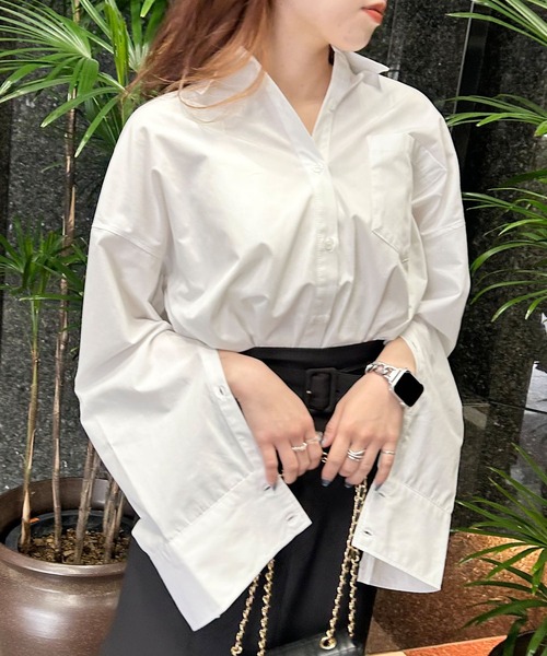 袖スリット2WAY／シャツ