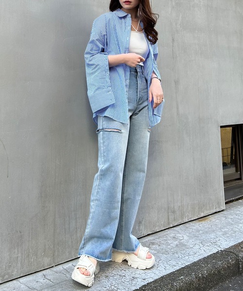 袖スリット2WAY／シャツ